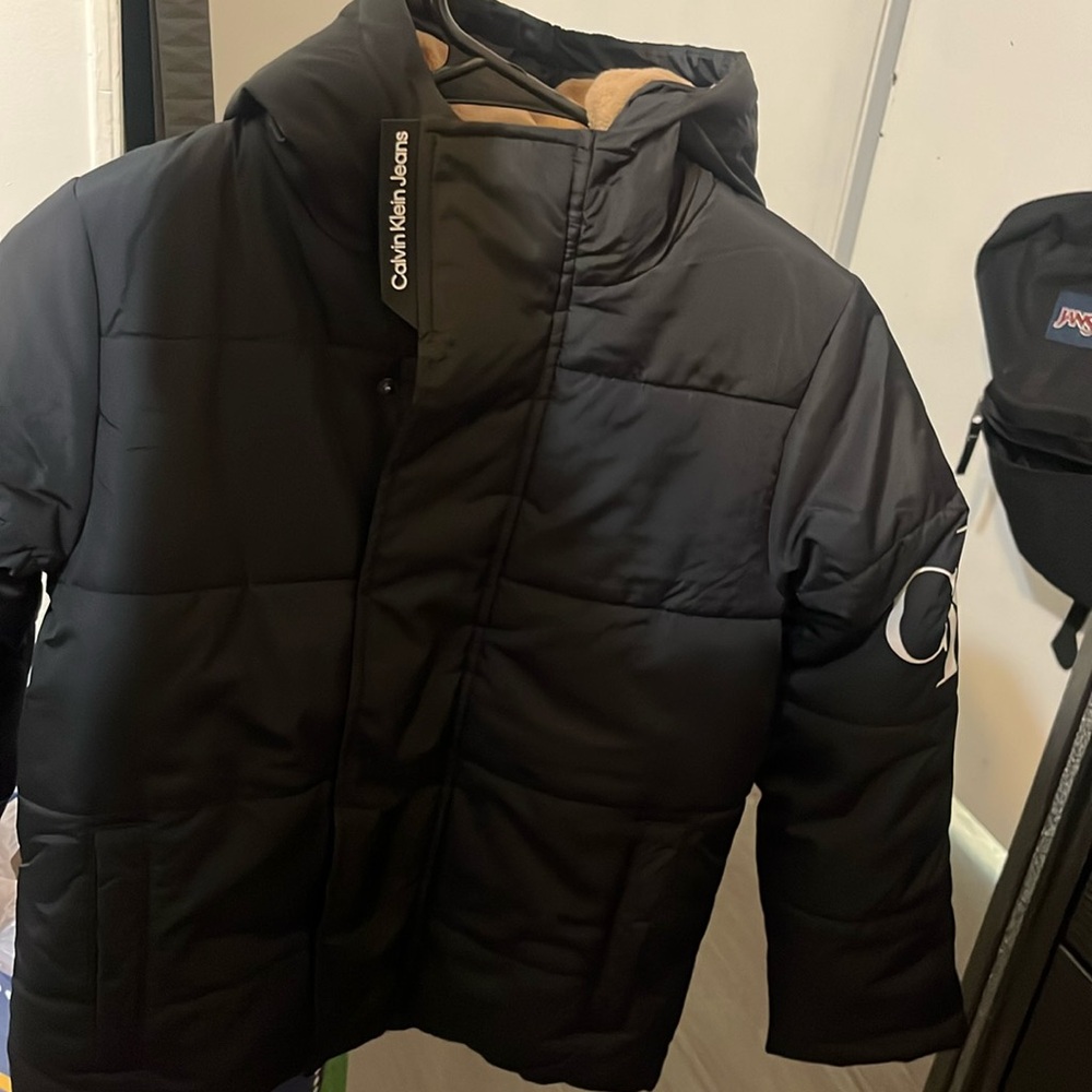 Calvin Klein black puffer jacket